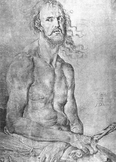 Albrecht Durer Self-Portrait as the Man of Sorrows Germany oil painting art